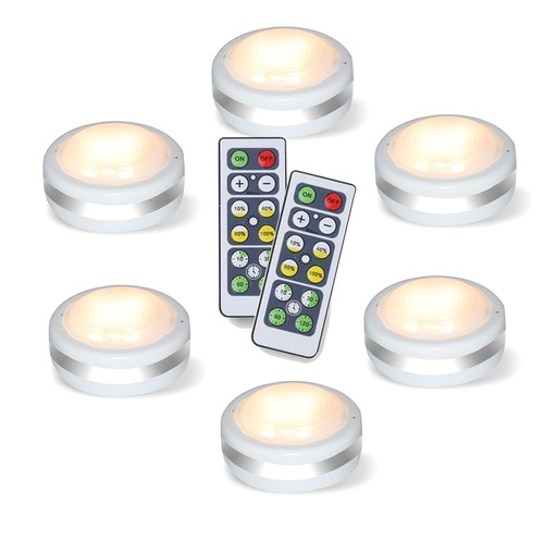 Led puck lights with remote - led,